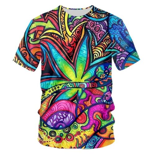 0 CJLM T Shirt Men Woman 3d Printed Colorful Trippy Summer Top Fashion Clothes Hip Hop Printed