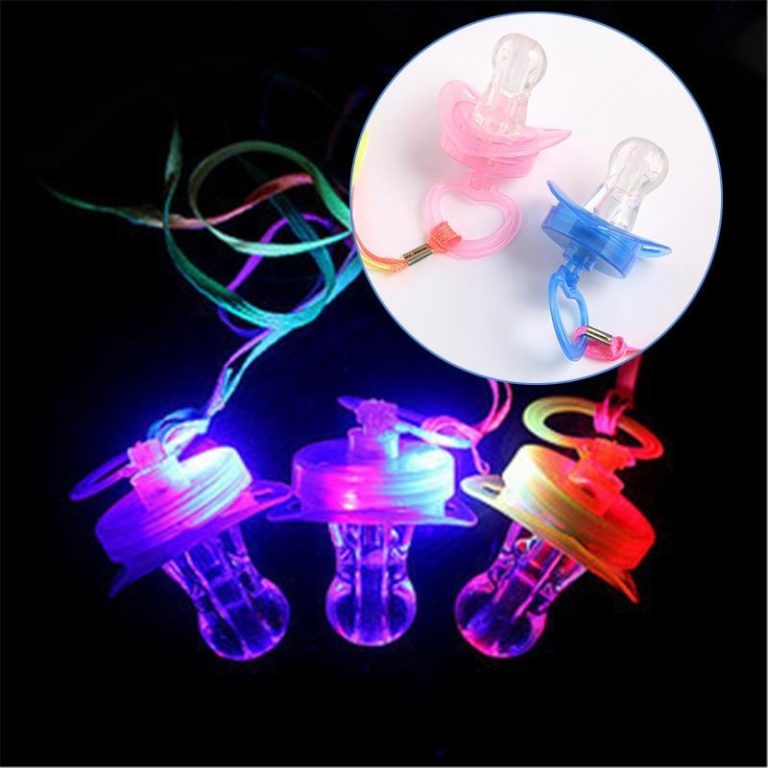 LED Rave Pacifier that Light Up Purge Culture