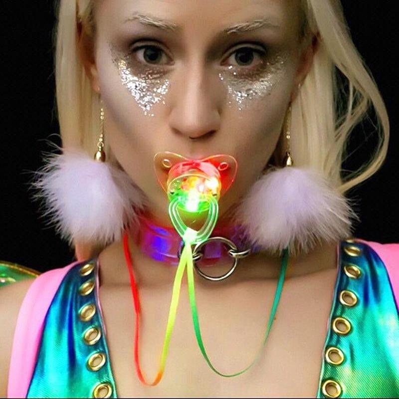 Led Rave Pacifier That Light Up Purge Culture