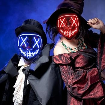 LED Couple Purge Mask 11 Festival Glow Purge Mask Pair