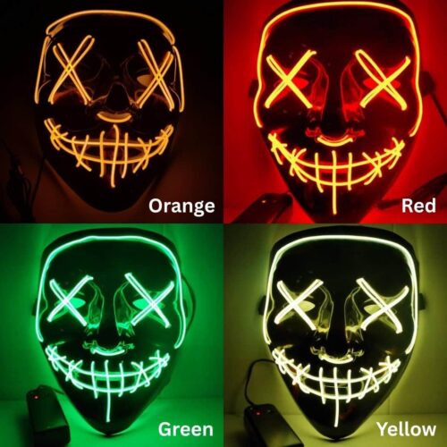 LED Couple Purge Mask 17 Couple Purge Party LED Masks